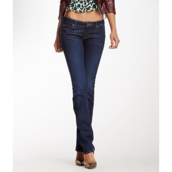 HUDSON Carly Flap Straight Leg Dark Wash  Denim Women's Size‎ 28 Jeans NWOT - Picture 1 of 13